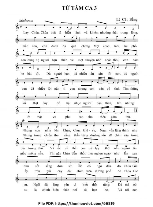 Từ tâm ca 3 - Lê Cát Bằng - trang 1