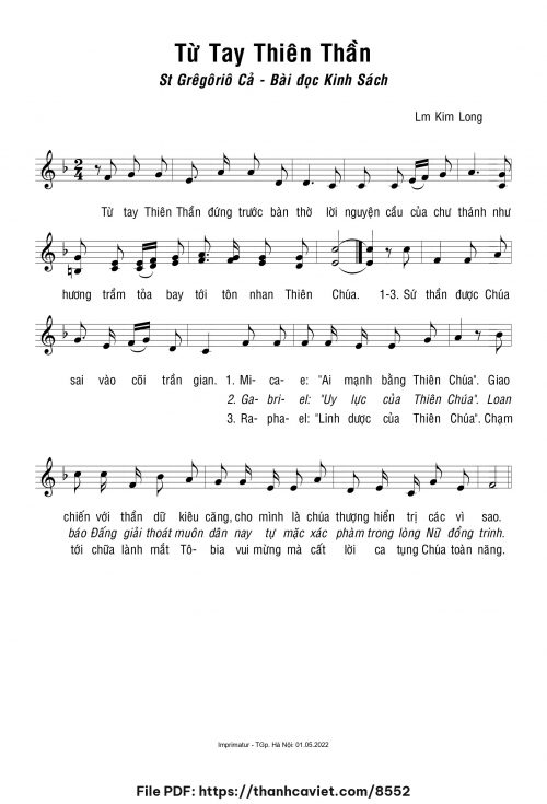 Từ tay Thiên Thần - Lm. Kim Long - trang 1