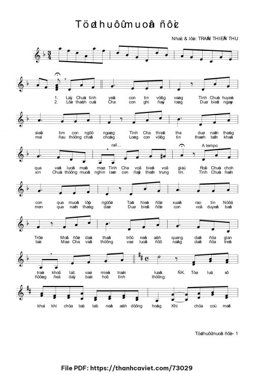Từ thuở muôn đời - Trầm Thiên Thu - trang 1