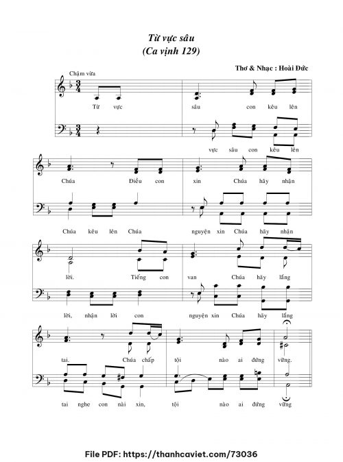 Từ vực sâu - Lm. Hoài Đức - trang 1