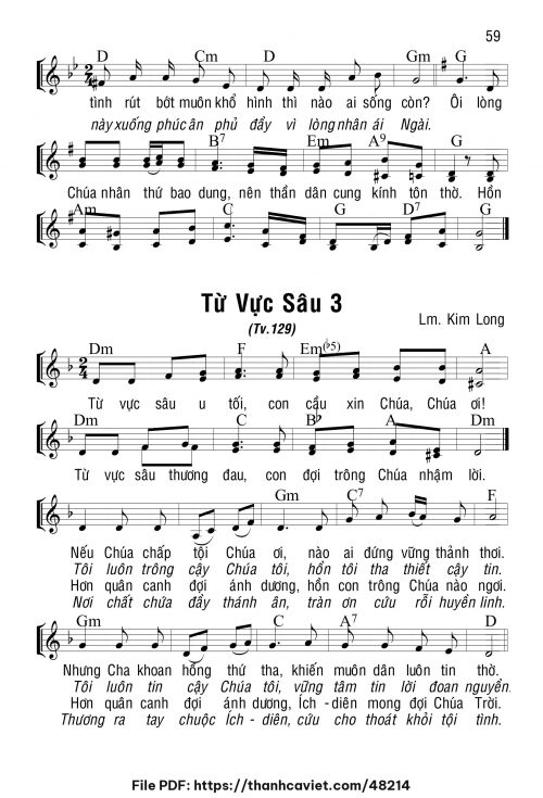 Từ vực sâu 3 - Lm. Kim Long - trang 1