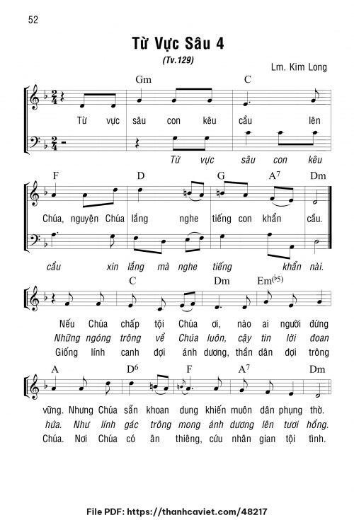 Từ vực sâu 4 - Lm. Kim Long - trang 1