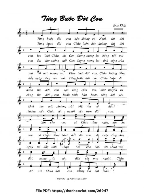 Từng bước đời con - Đức Khải - trang 1