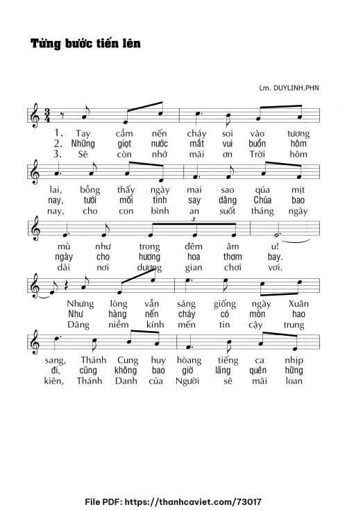 Từng bước tiến lên - Lm. DUYLINH.PHN - trang 1