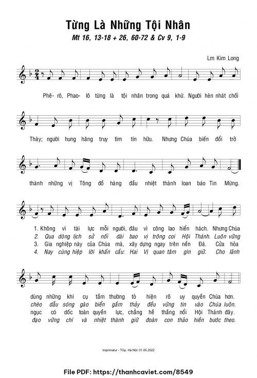 Từng là những tội nhân - Lm. Kim Long - trang 1