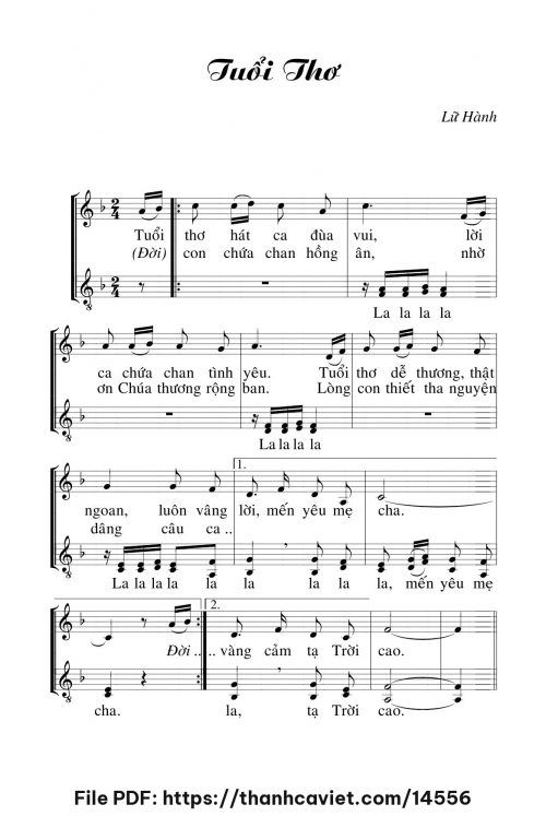 Tuổi thơ - Lữ Hành - trang 1
