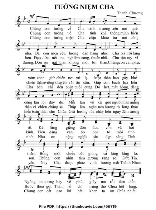 Tưởng niệm Cha - Thanh Chương - trang 1