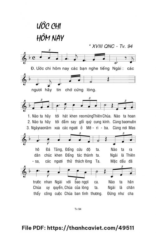 Ước chi hôm nay - Lm. La Thập Tự - trang 1