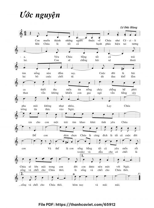 Ước nguyện - Lê Đức Hùng - trang 1
