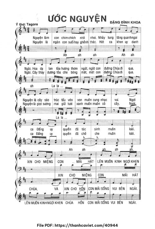 Ước nguyện - Đặng Đình Khoa - trang 1