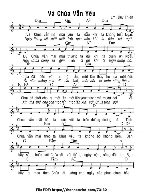 Và Chúa vẫn yêu - Lm. Duy Thiên - trang 1