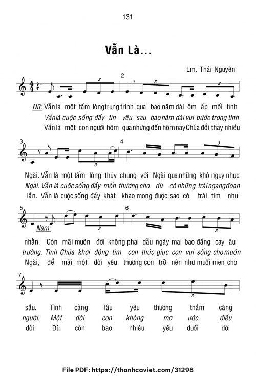Vẫn là - Lm. Thái Nguyên - trang 1