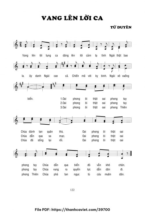 Vang lên lời ca - Lm. Từ Duyên - trang 1