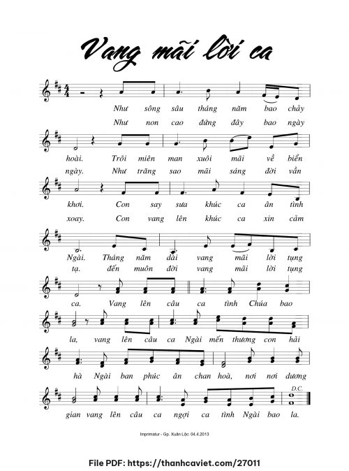 Vang mãi lời ca - Đức Khải - trang 1