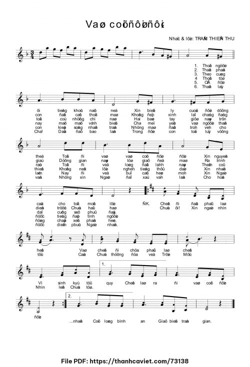Vào cõi đời đời - Trầm Thiên Thu - trang 1