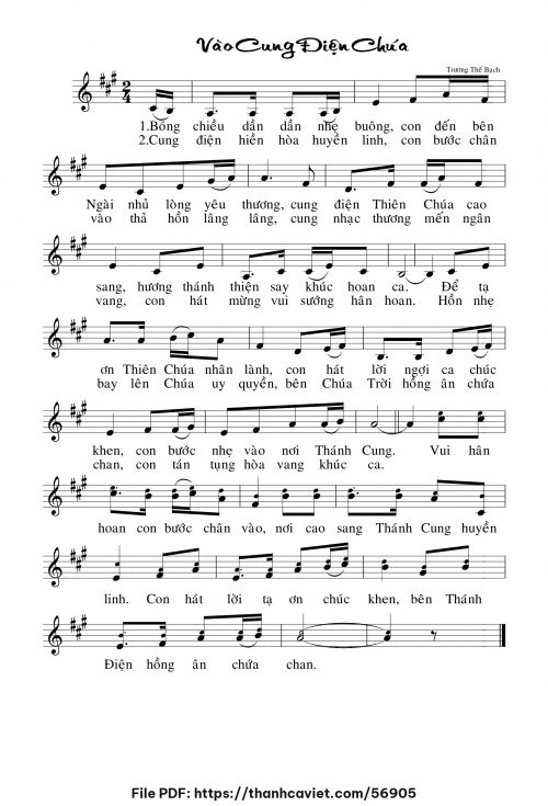 Vào cung điện Chúa - Trương Thế Bạch - trang 1