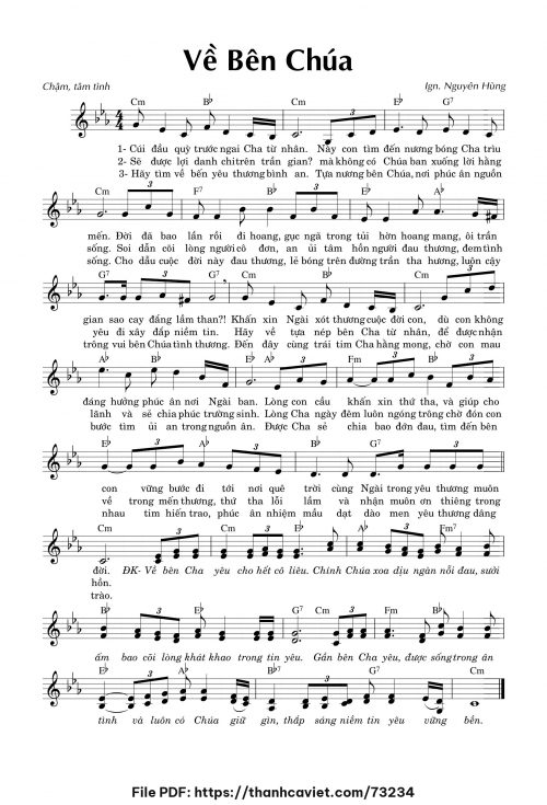 Về bên Chúa - Nguyễn Hùng Lân - trang 1