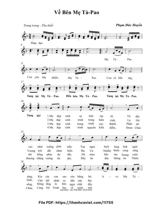 Về bên Mẹ TàPao - Phạm Đức Huyến - trang 1