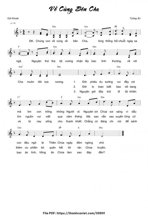 Về cùng bên Cha - Tường Ân - trang 1