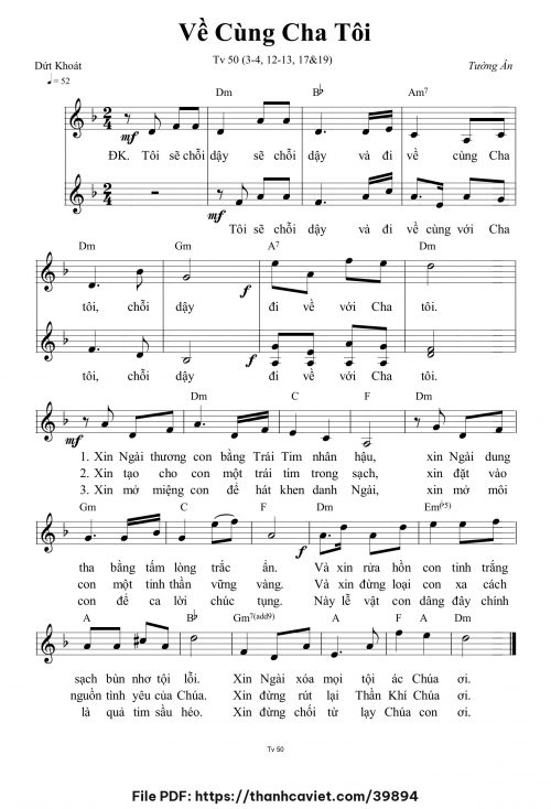 Về cùng Cha tôi - Tường Ân - trang 1