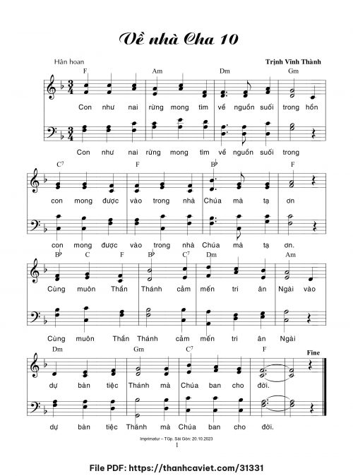 Về nhà Cha 10 - Trịnh Vĩnh Thành - trang 1