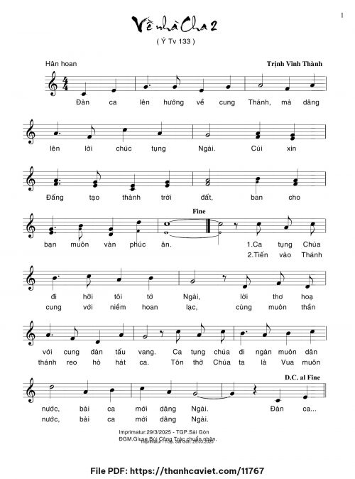Về nhà Cha 2 - Trịnh Vĩnh Thành - trang 1
