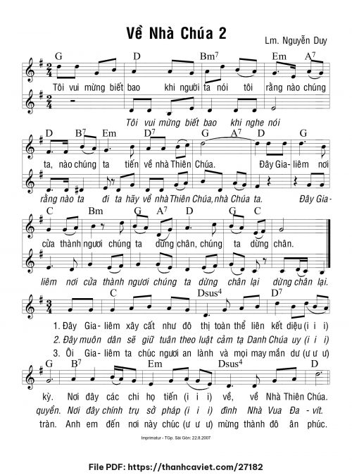 Về nhà Chúa 2 - Lm. Nguyễn Duy - trang 1