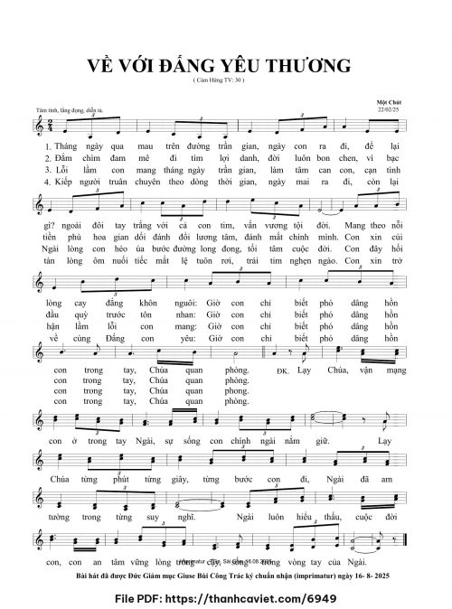 Về với Đấng yêu thương - Một Chút - trang 1