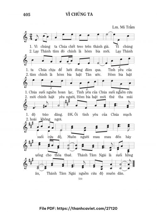 Vì chúng ta - Lm. Mi Trầm - trang 1
