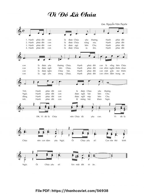 Vì đó là Chúa - Lm. Nguyễn Văn Tuyên - trang 1