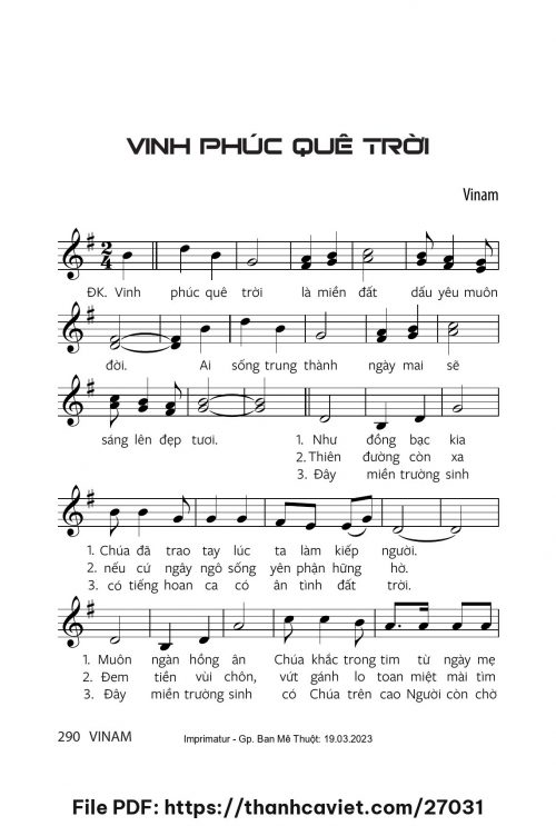 Vinh phúc quê trời - Vinam - trang 1
