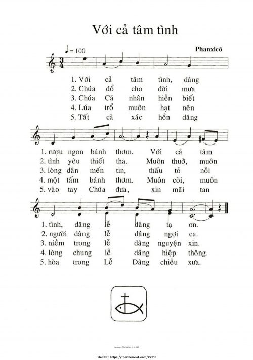 Với cả tâm tình - Phanxicô - trang 1
