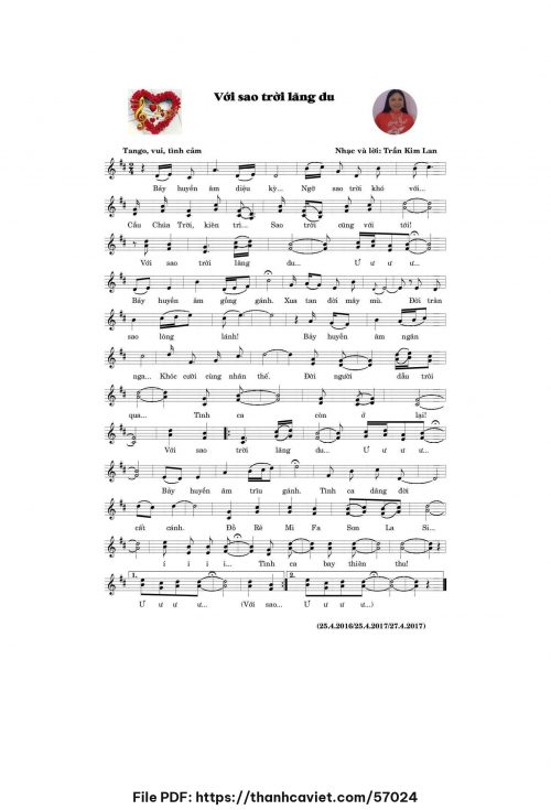 Với sao trời lãng du - Trần Kim Lan - trang 1