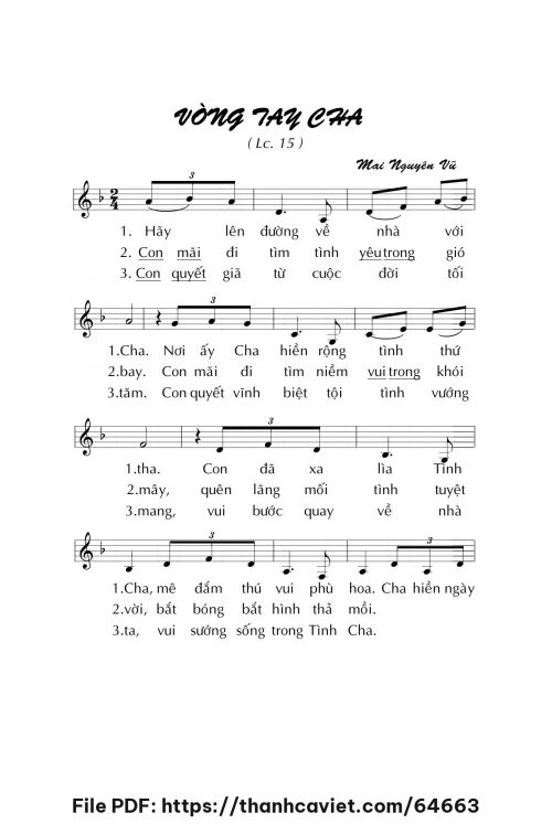 Vòng tay cha - Mai Nguyên Vũ - trang 1