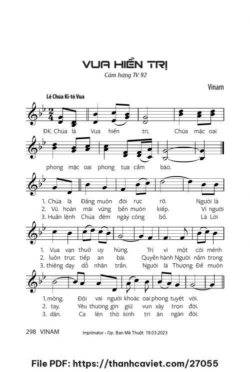 Vua hiển trị - Vinam - trang 1