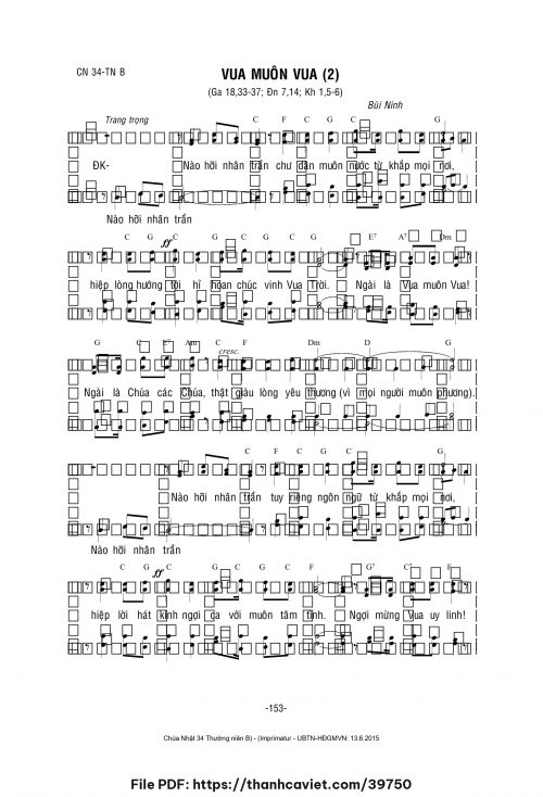 Vua muôn Vua 2 - Lm. Bùi Ninh - trang 1