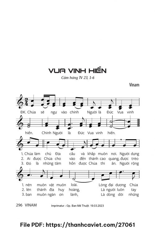 Vua vinh hiển - Vinam - trang 1