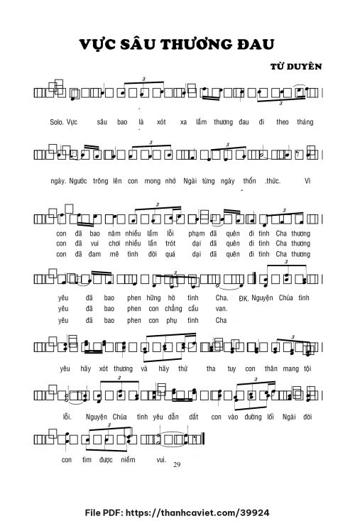 Vực sâu thương đau - Lm. Từ Duyên - trang 1