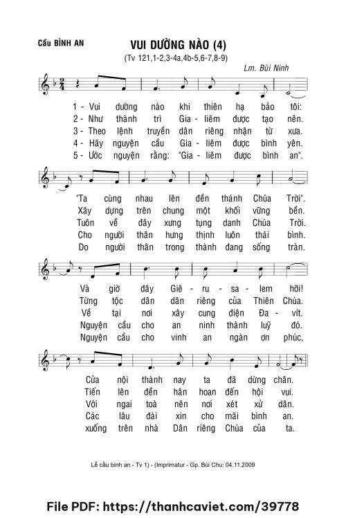 Vui dường nào 4 - Lm. Bùi Ninh - trang 1