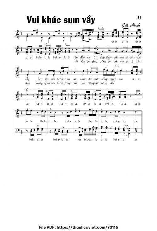 Vui khúc sum vầy - Cát Minh - trang 1
