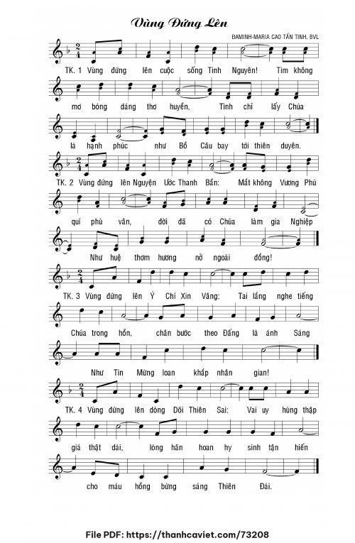 Vùng đứng lên - Cao Tấn Tình, BVL - trang 1