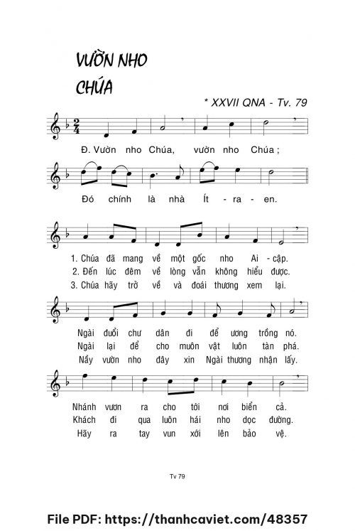Vườn nho Chúa - Lm. La Thập Tự - trang 1