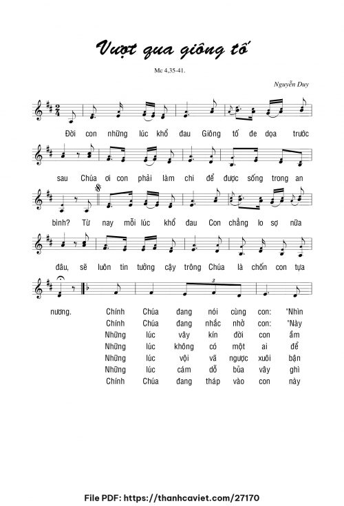Vượt qua giông tố - Lm. Nguyễn Duy - trang 1