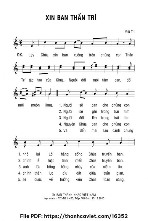 Xin ban thần trí - Việt Trì - trang 1