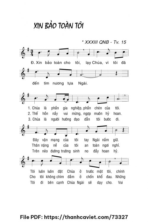 Xin bảo toàn tôi - Lm. La Thập Tự - trang 1