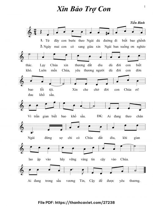Xin bảo trợ con - Tiến Bình - trang 1