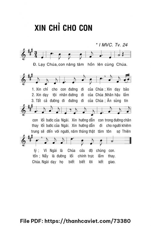 Xin chỉ cho con - Lm. La Thập Tự - trang 1