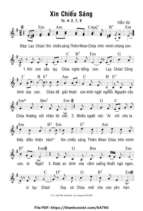 Xin chiếu sáng - Viễn Xứ - trang 1