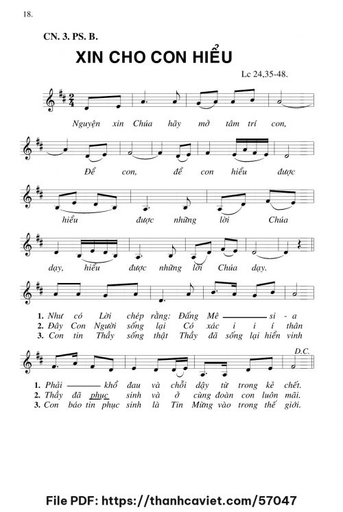 Xin cho con hiểu - Chưa biết - trang 1