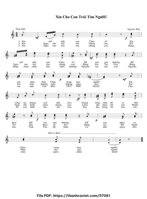 Xin cho con trái tim Người - Nguyên Kha - trang 1